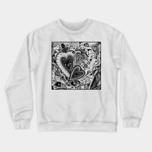 Hearts Square 2 Aussie Tangle Crewneck Sweatshirt